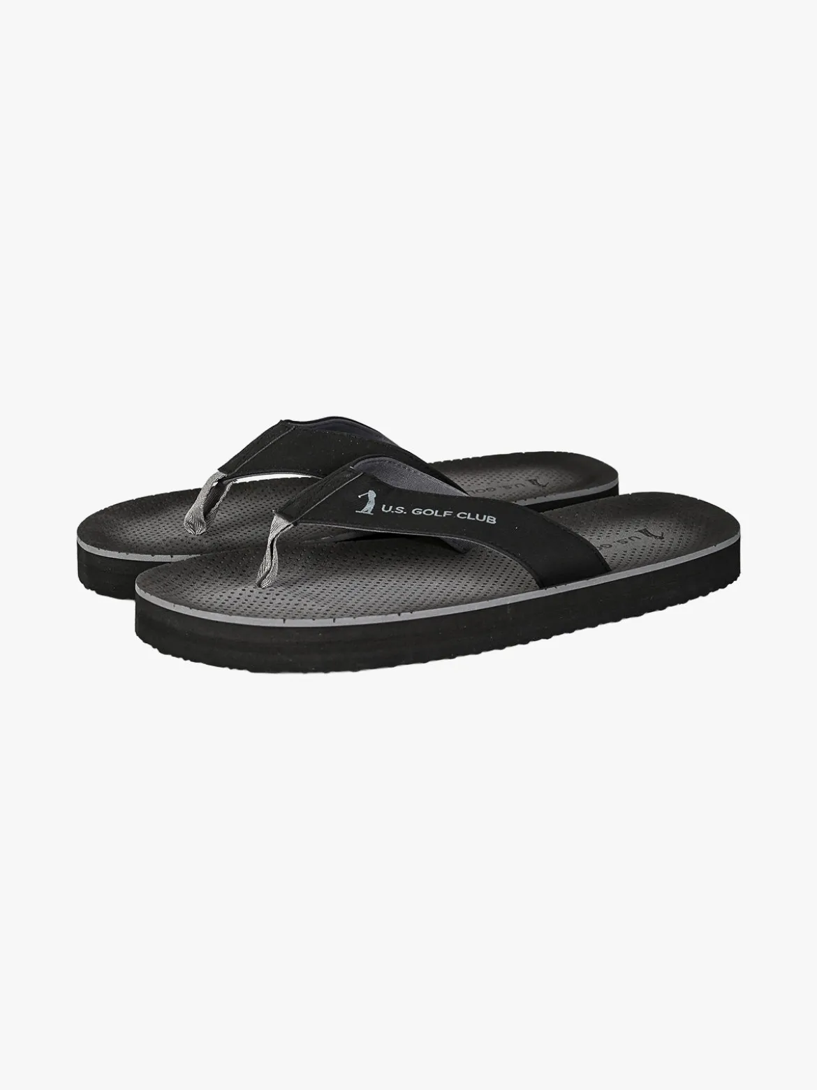 U.S. Golf Club Infradito da uomo con fascette larghe in tessuto - nero