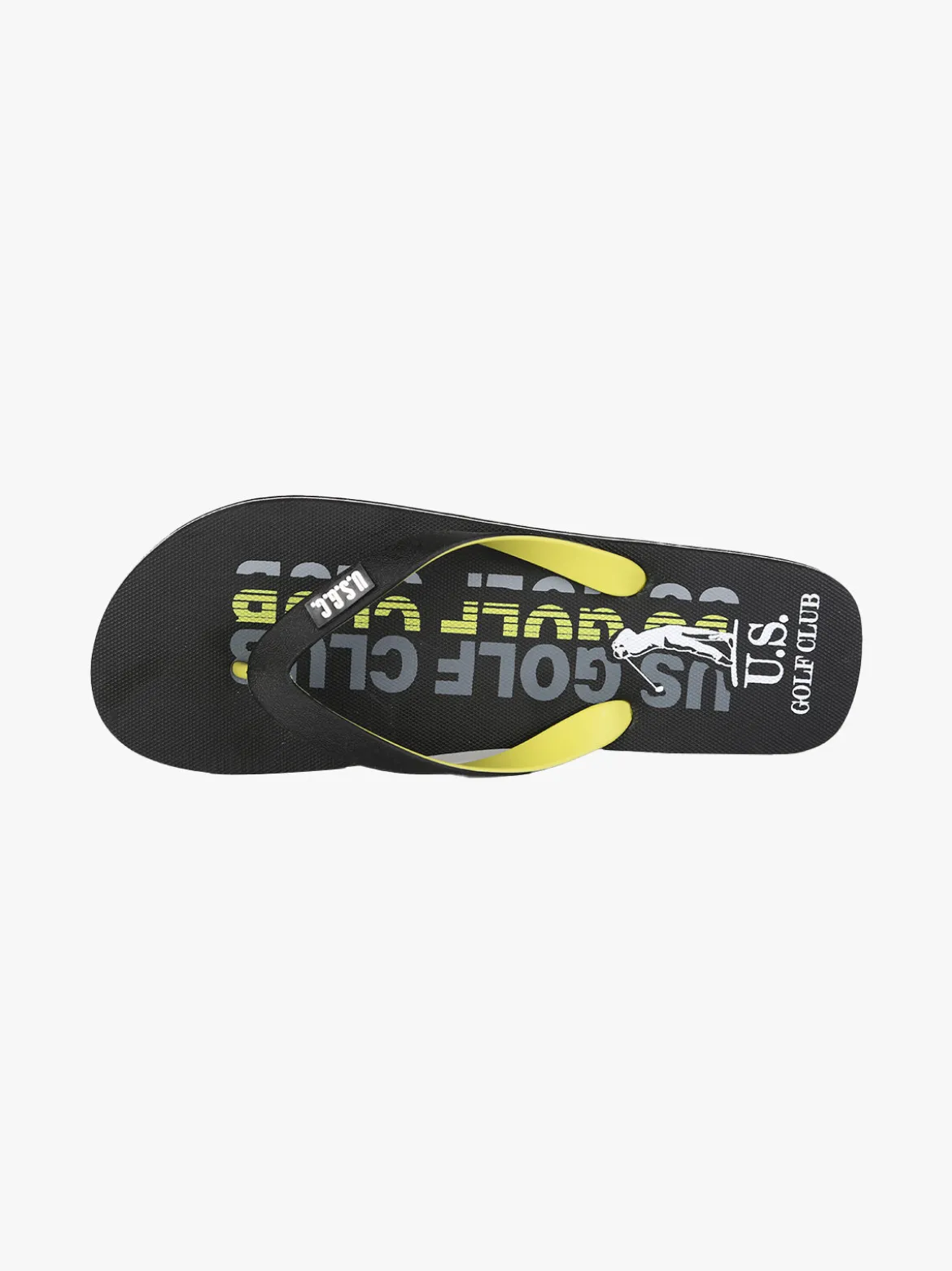U.S. Golf Club Infradito da uomo in gomma con stampe - nero