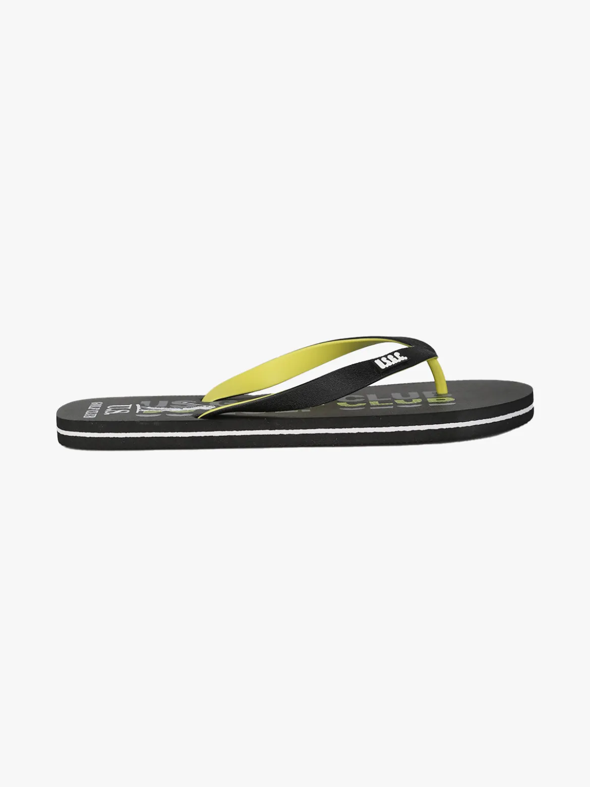 U.S. Golf Club Infradito da uomo in gomma con stampe - nero
