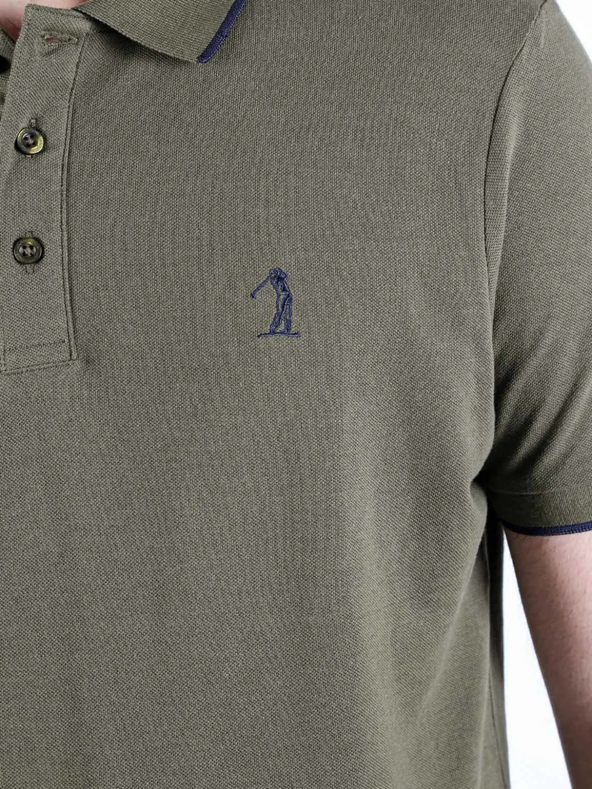 U.S. Golf Club Polo da uomo in cotone a maniche corte