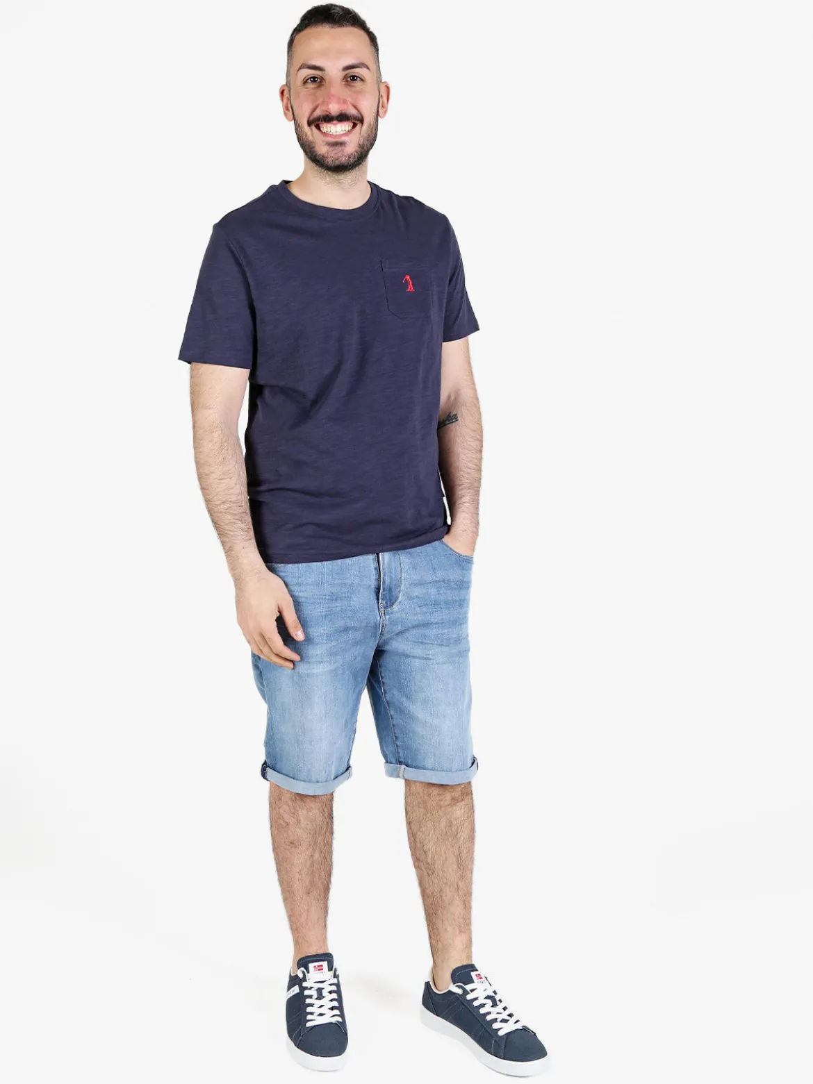U.S. Golf Club T-shirt uomo in cotone con taschino