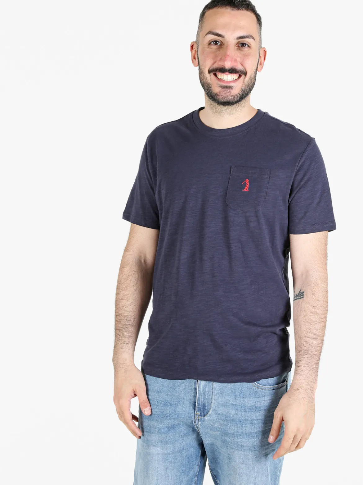 U.S. Golf Club T-shirt uomo in cotone con taschino