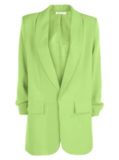 Vanita Blazer donna aperto con maniche arricciate