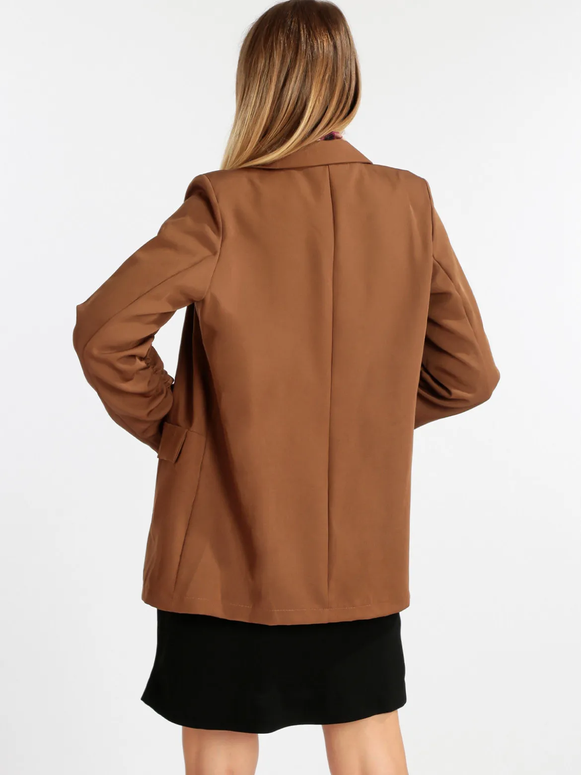 Vanita Blazer donna con maniche arricciate