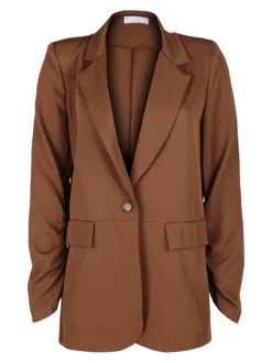 Vanita Blazer donna con maniche arricciate
