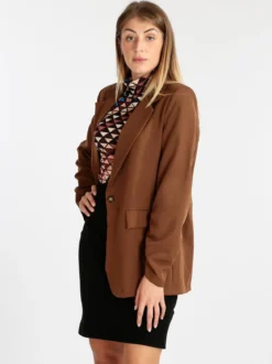 Vanita Blazer donna con maniche arricciate
