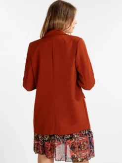 Vanita Blazer donna con maniche arricciate