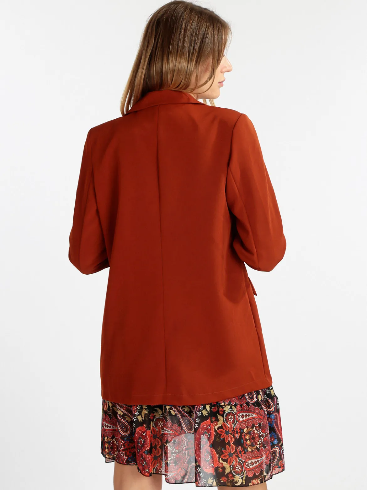 Vanita Blazer donna con maniche arricciate