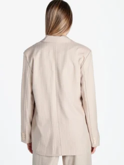 Vanita Blazer donna gessato con chiusura a doppio petto