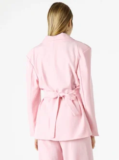Vanita Blazer elegante da donna a doppiopetto con bottoni - rosa