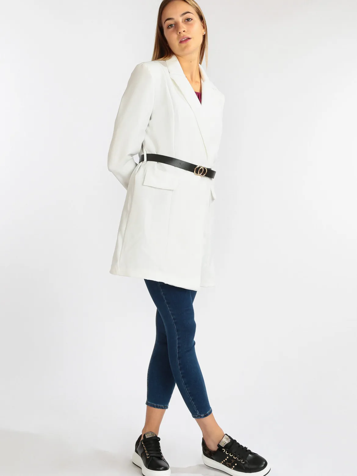 Vanita Cappotto leggero donna con cintura