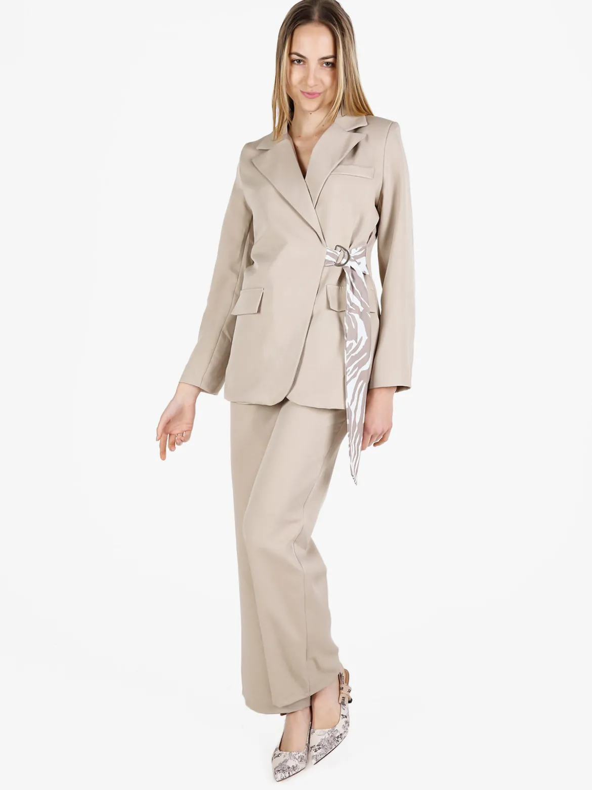 Vanita Completo da donna oversize con blazer e pantalone