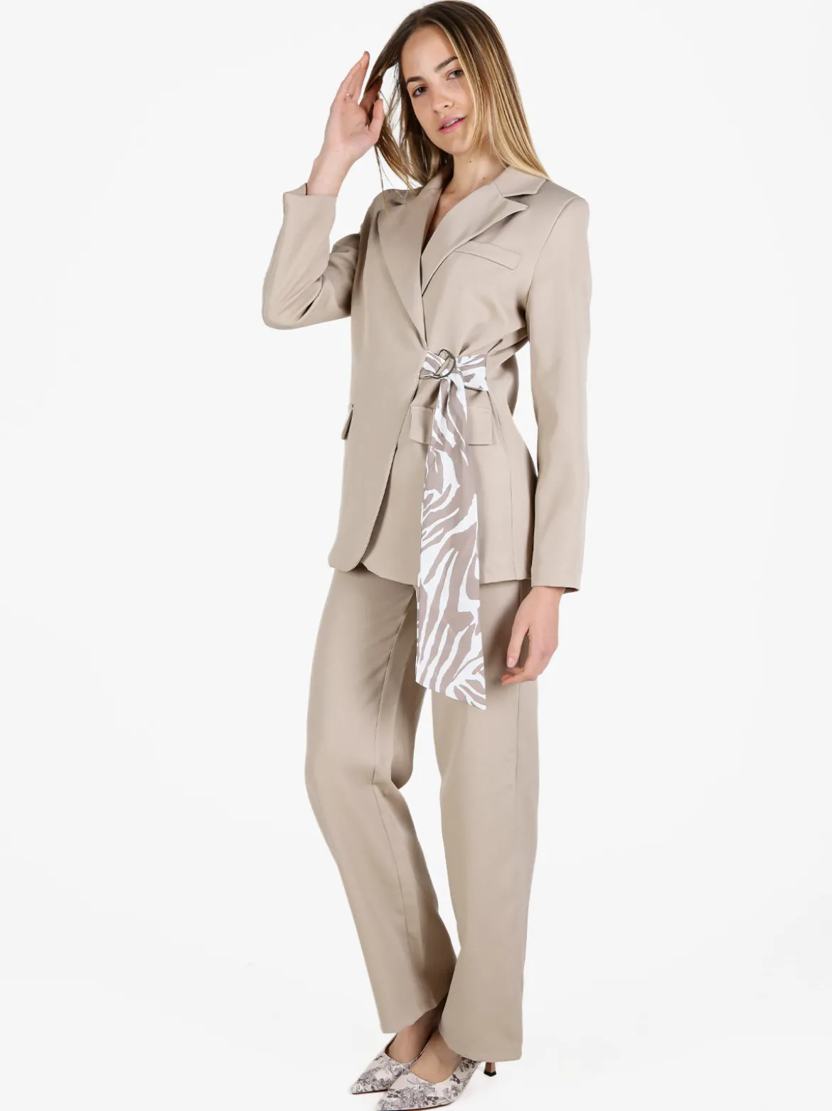 Vanita Completo da donna oversize con blazer e pantalone