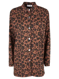 Vanita Giacca camicia lunga da donna maculata