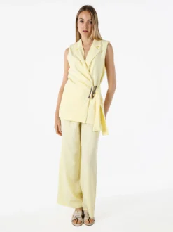 Vanita Gilet donna con dettaglio dorato - giallo