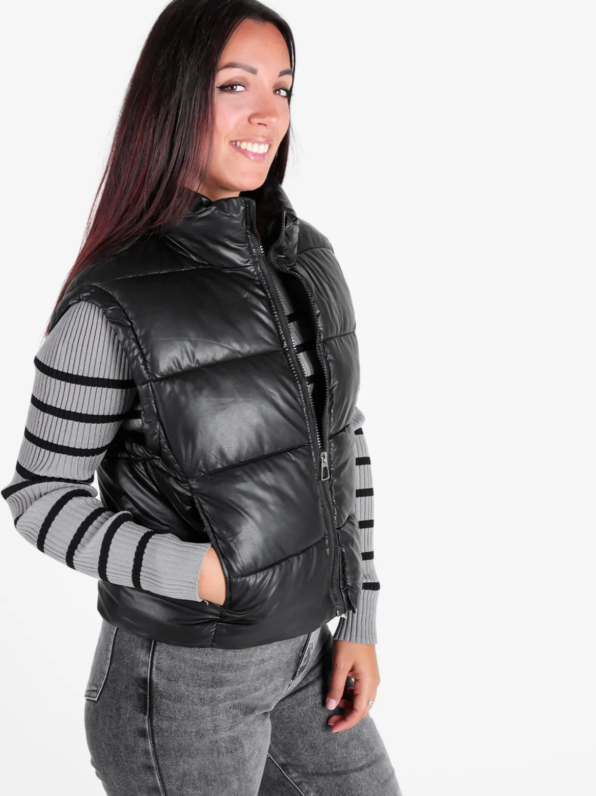 Vanita Gilet donna trapuntato con zip