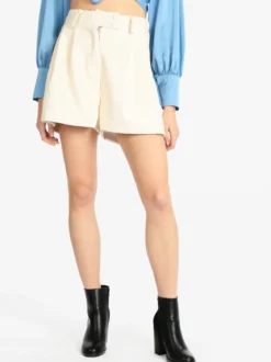 Vanita Shorts da donna in ecopelle