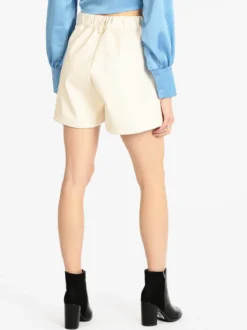Vanita Shorts da donna in ecopelle