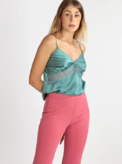 Vanita Top donna effetto raso