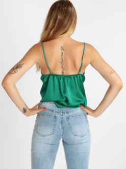 Vanita Top donna effetto raso