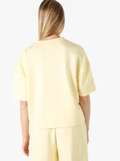 Vanita T-shirt donna oversize in felpa - giallo