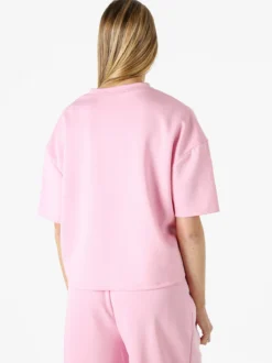 Vanita T-shirt donna oversize in felpa - rosa