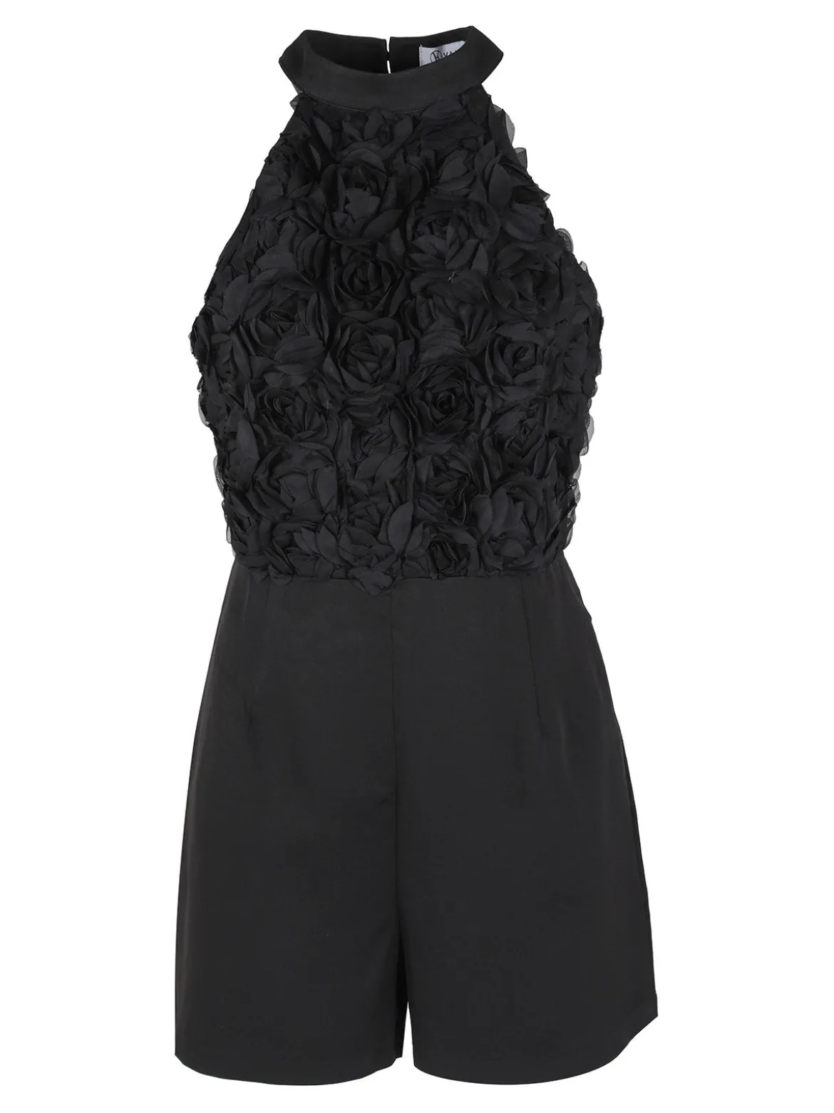Vanita Tuta jumpsuite elegante da donna con allacciatura al collo