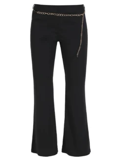 Vento Pantaloni eleganti da donna con cintura a catena