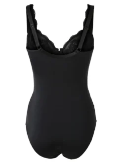 Verde Veronica AR42 Body donna con pizzo coppa D con ferretto - nero