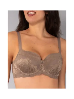 Verde Veronica AR14 Reggiseno imbottito preformato con ferretto coppa E - fango