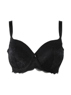 Verde Veronica AR14 Reggiseno imbottito preformato con ferretto coppa E - nero