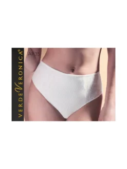 Verde Veronica AR35 Slip alto da donna con pizzo - fango