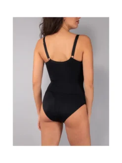 Verde Veronica DR42 Body francese da donna con ferretto coppa D - nero