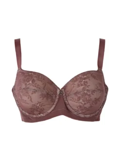 Verde Veronica DR14C Reggiseno donna imbottito con ferretto e coppa C preformata - bordeaux