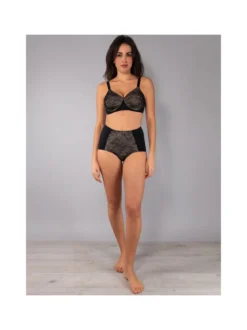 Verde Veronica DR16C Reggiseno donna imbottito senza ferretto COPPA C - nero