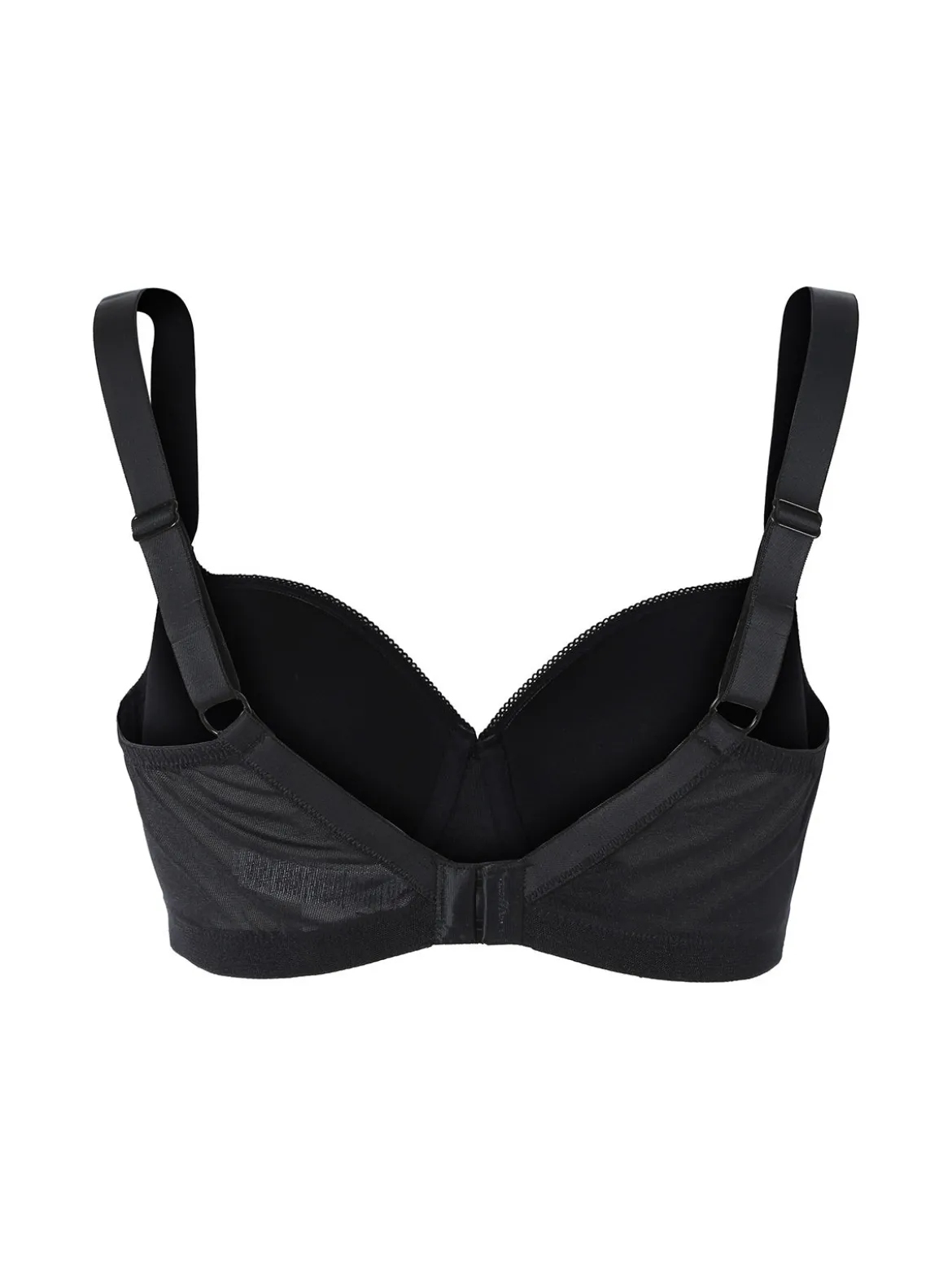 Verde Veronica DR14D Reggiseno donna preformato con coppe imbottite e ferretto coppa D - nero