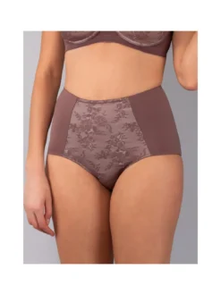 Verde Veronica DR39 Guaina donna con dettaglio in pizzo - bordeaux