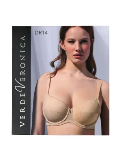 Verde Veronica DR14 Reggiseno preformato con coppe imbottite e ferretto coppa E - nero