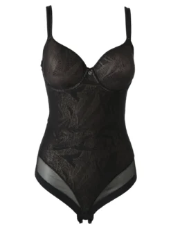 Verde Veronica OD44C Body con coppe imbottite e ferretto COPPA C - nero