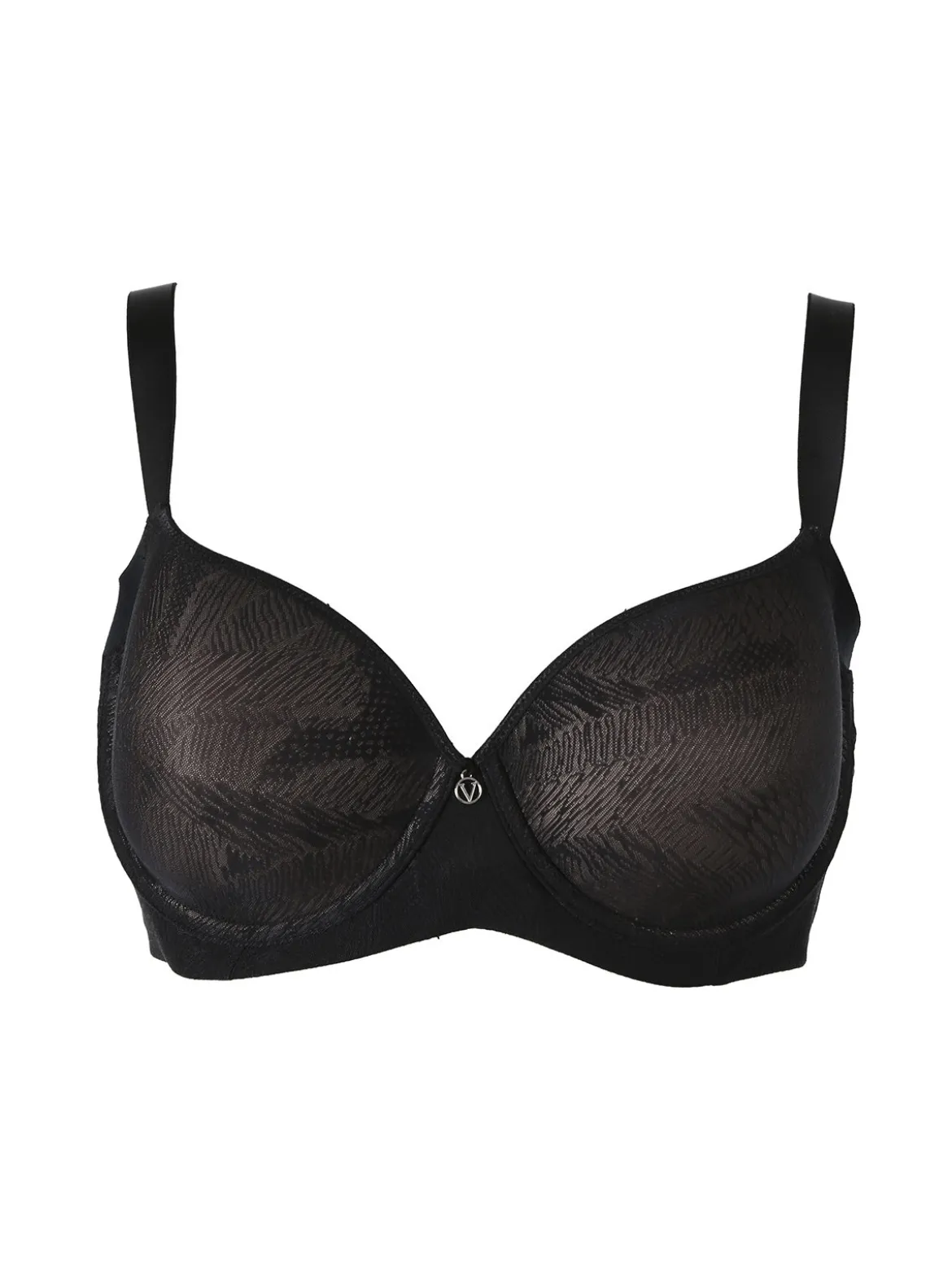 Verde Veronica OD14 Reggiseno con coppe imbottite e ferretto COPPA C - nero