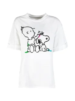 Vicbee T-shirt donna oversize con stampa