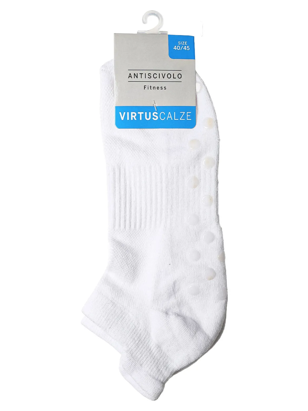 Virtus Calze antiscivolo da uomo - bianco