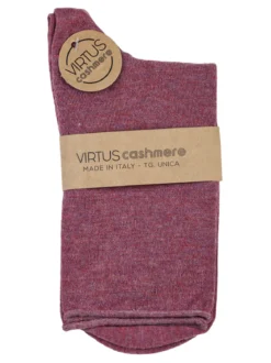 Virtus Calze corte da donna in misto cashmere - fuxia