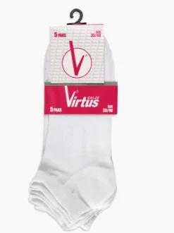 Virtus Calze corte in misto cotone 5 pezzi