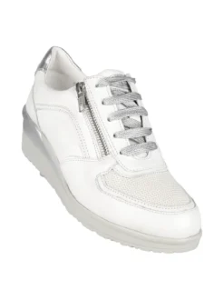 Walk Dream Sneakers in pelle donna con zeppa