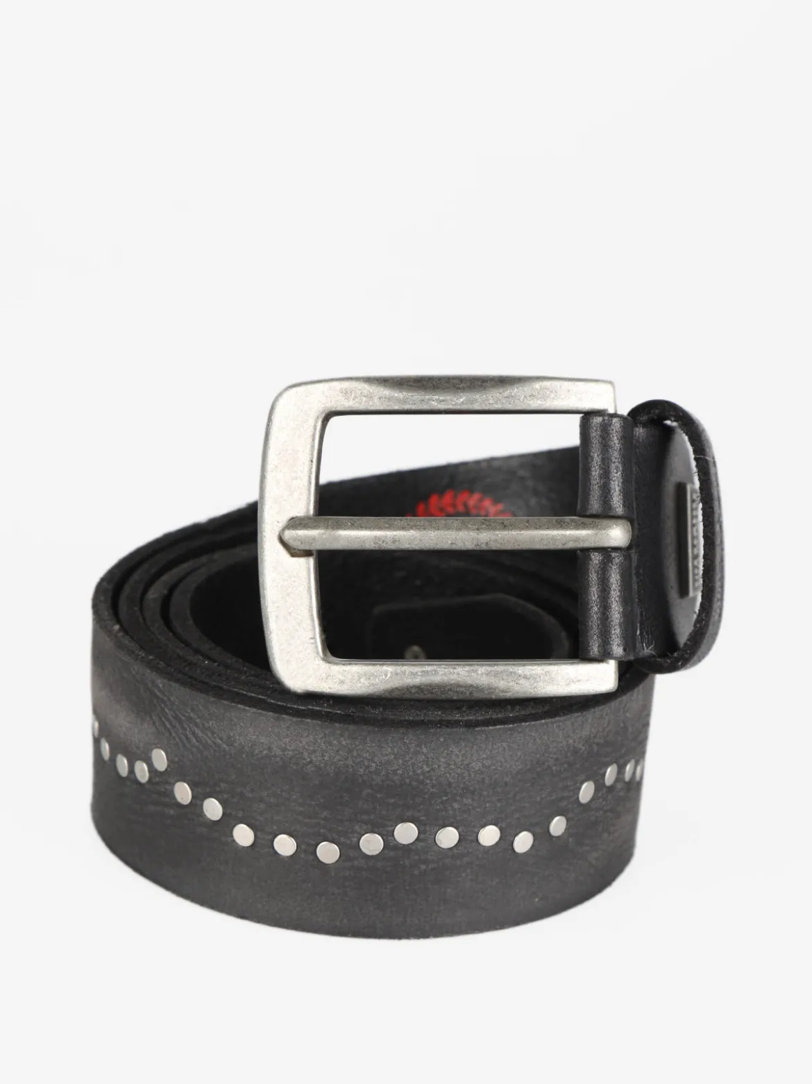 Wampum Cintura in pelle con borchie da uomo
