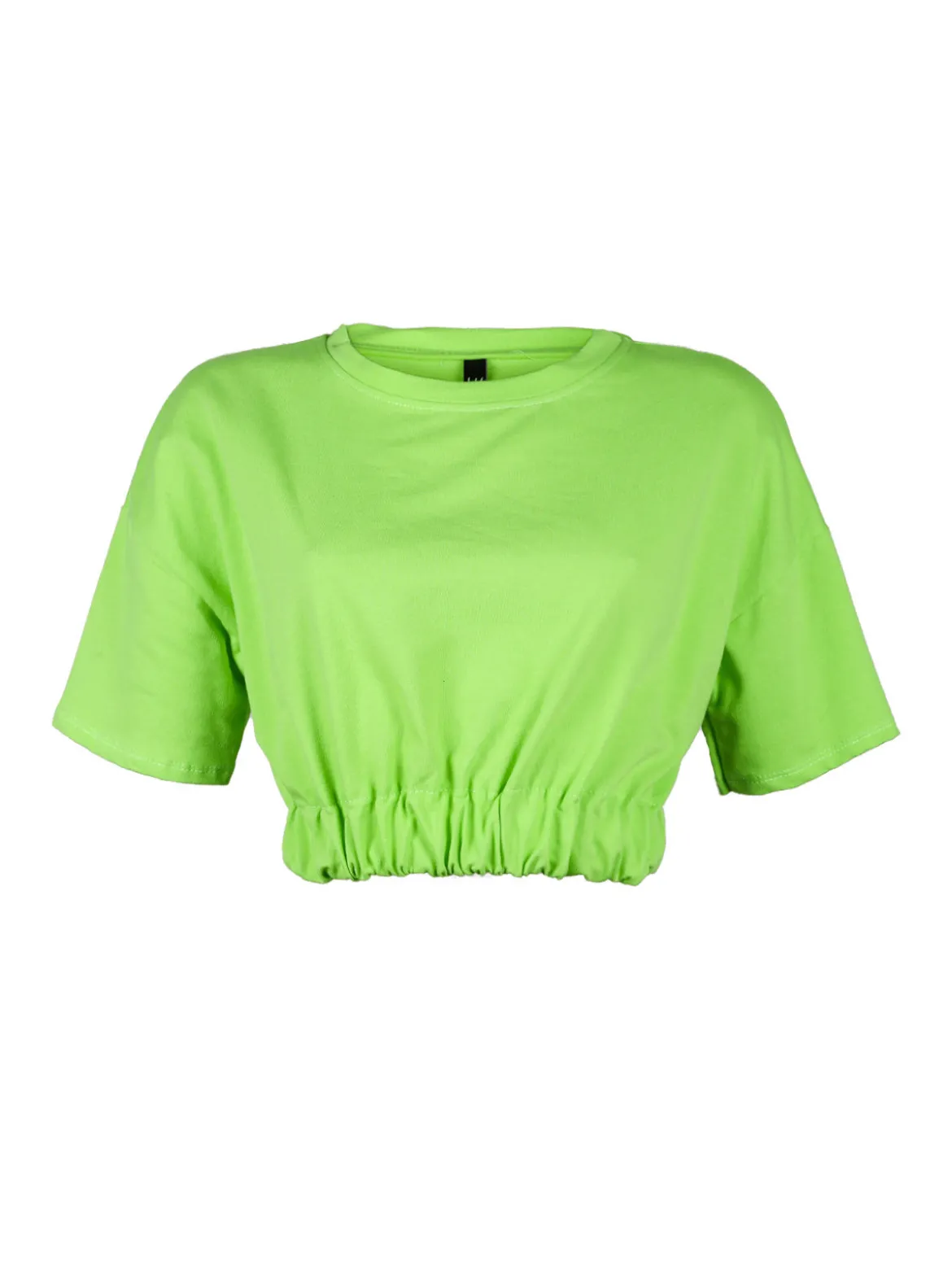 W.Angel Felpa donna cropped manica corta
