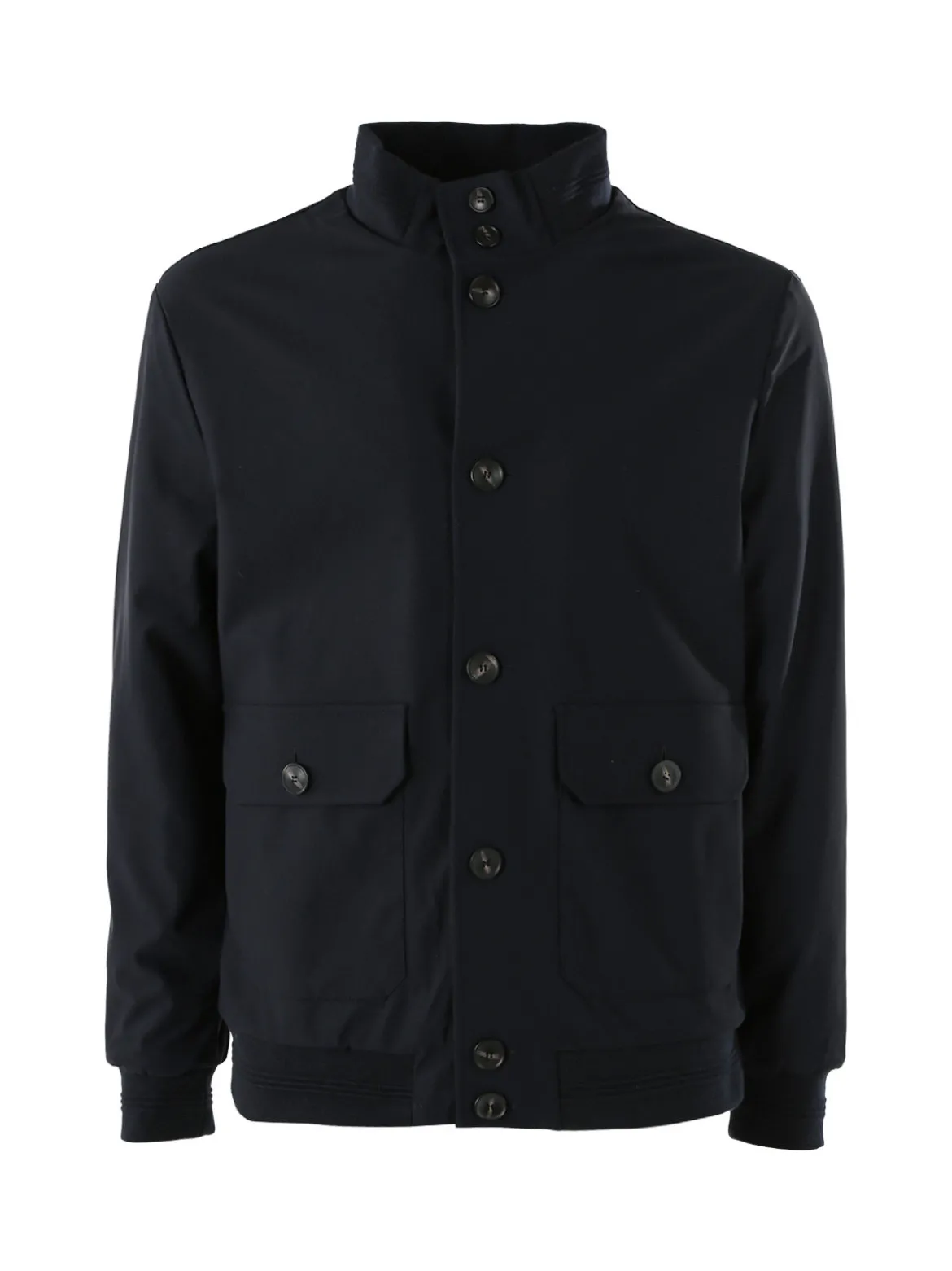 Warren Webber Giacca impermeabile da uomo con bottoni - blu scuro