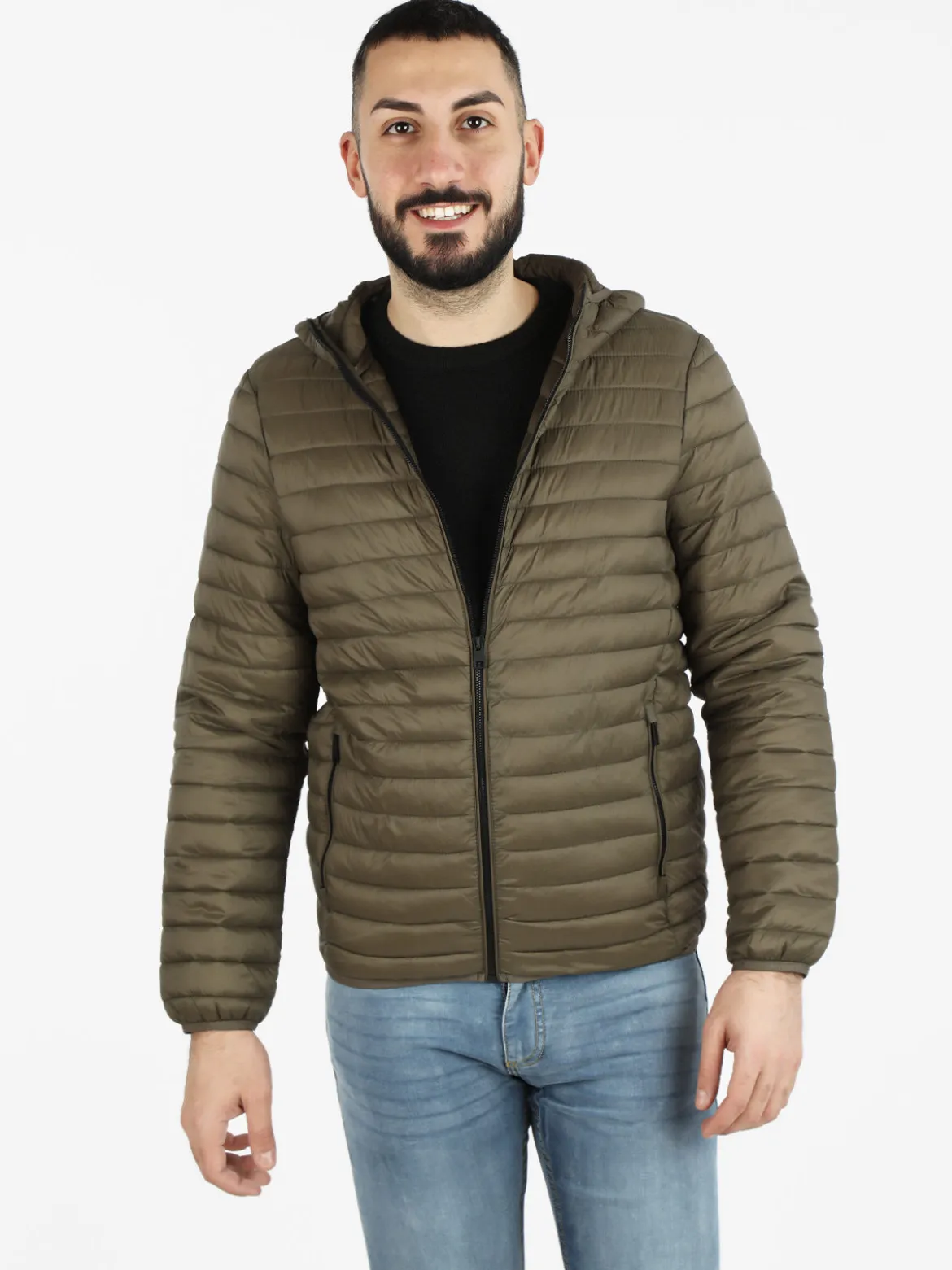 Warren Webber Giubbino uomo con cappuccio e zip