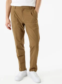 Warren Webber Pantaloni casual da uomo a gamba dritta - marrone